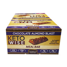 Load image into Gallery viewer, Keto Wise Meal Bars Chocolate Almond Blast