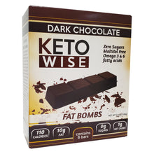 Load image into Gallery viewer, Keto Wise Fat Bomb Dark Chocolate Bar