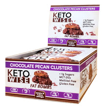 Load image into Gallery viewer, Keto Wise Fat Bombs Chocolate Pecan Cluster