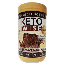 Load image into Gallery viewer, Keto Wise Gold Chocolate Fudge Brownie Meal Replacement Shake Mix Canister