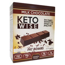 Load image into Gallery viewer, Keto Wise Fat Bomb Milk Chocolate Bar
